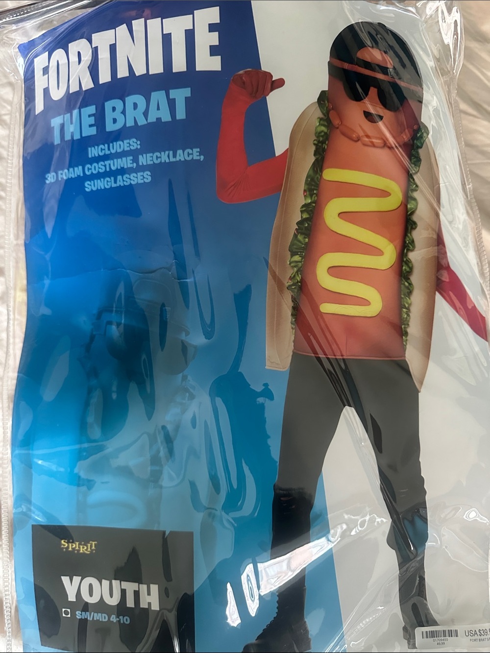 Fortnite The Brat Youth Costume - Chili Dog Character